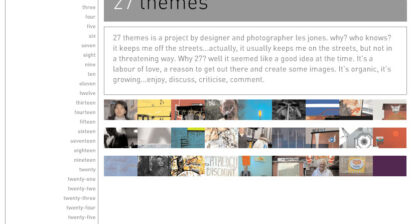 27 themes photography website