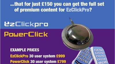 A5 EzClickPro PowerClick flyer