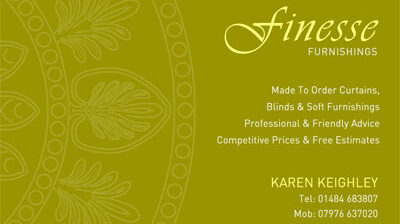 Finesses Furnishings business card