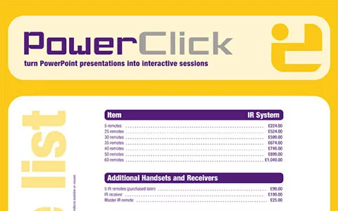 Aclass PDF price lists