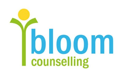 Bloom Counselling logo and business card