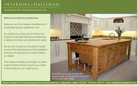 Dalesman Interiors website