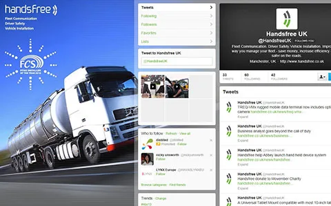 Handsfree Social Media design