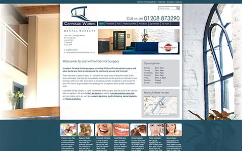 Lostwithiel Dental WordPress website