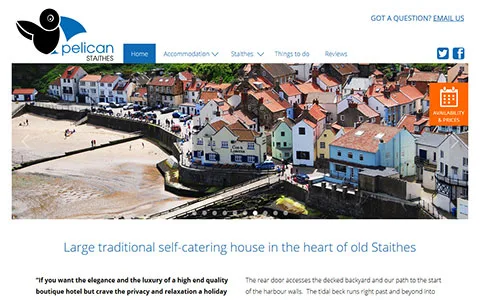 Pelican Staithes responsive WordPress site