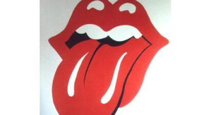 The Rolling Stones lips wall mural