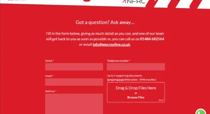 GMC Roofing web form