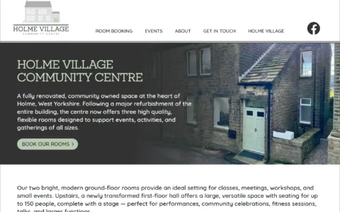 Holme Village Community Centre booking system